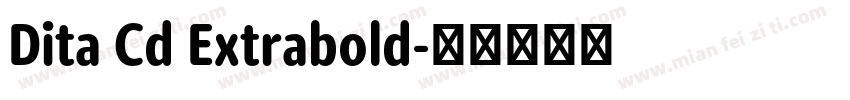 Dita Cd Extrabold字体转换
